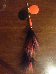Muskie Bucktail Inline Tandom Spinner Black/Orange – Crawdads Fishing Tackle