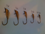 25 Pack Unpainted Shad Dart Jigs, Ice Fishing, Crappie, Panfish